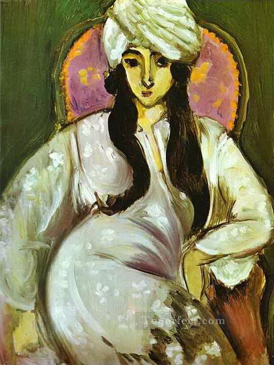 白いターバンを巻いたローレット 1916 年抽象フォービズム アンリ・マティス油絵